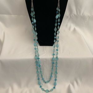 Beautiful Blue Multilayer Women’s Necklace For Everyday Use.